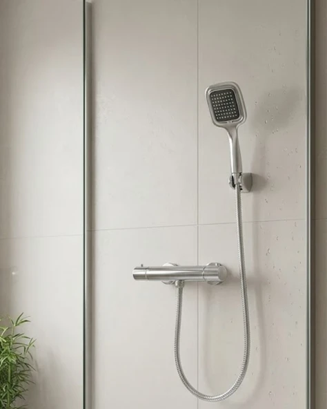 Çok Fonksiyonlu Siyah El Duşu Seti Spiral Hortum Duş Askısı Banyo Duş Başlığı ürün görseli 1