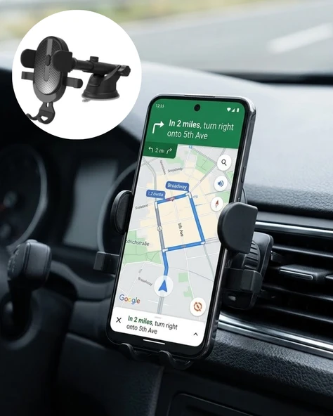 Araç İçi Telefon Tutucu Havalandırma Izgara Telefon Standı ürün görseli 1