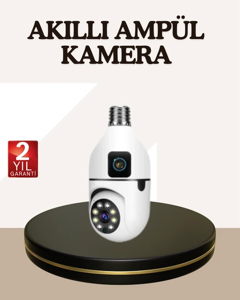 İki Yönlü Sesli Kamera – Ampul Tipi Ev Ofis Güvenlik Kamerası ürün görseli 1