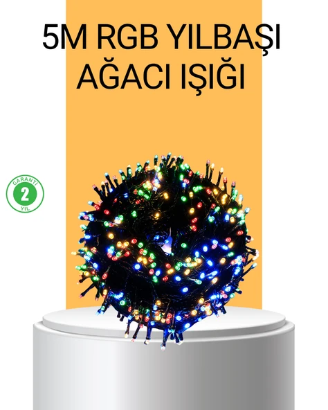 Dekoratif Led Çelenk Işık 8 Farklı Aydınlatma Modu ürün görseli 1