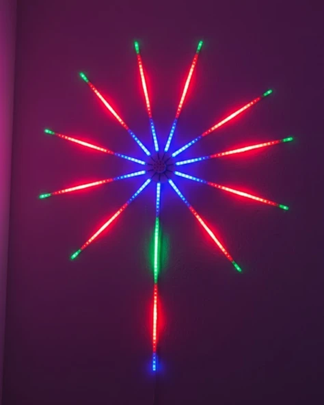 Akıllı Rgb Led Havai Duvar Lambası Kumandalı Uygulama Kontrollü ürün görseli 1