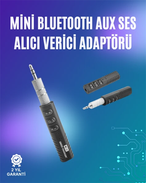 Mini Müzik Alıcısı | Ev & Araç Stereo Sistemlerine Bağlantı ürün görseli 1