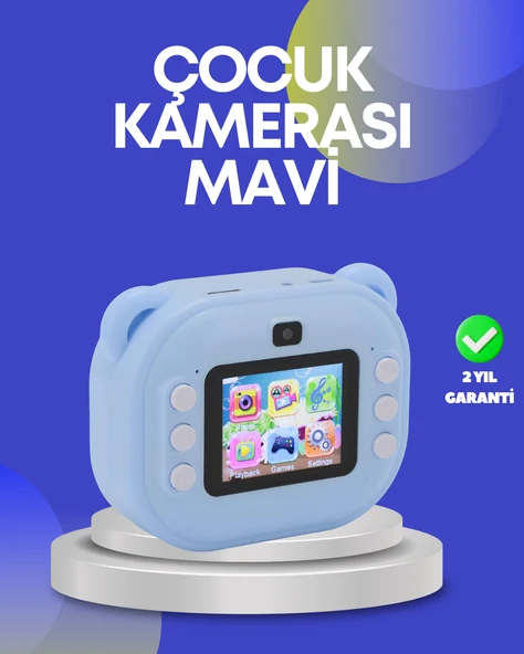 Çocuk Şipşak Kamera – 24Mp Hd Çift Lensli Termal Baskı Teknolojili ürün görseli 1