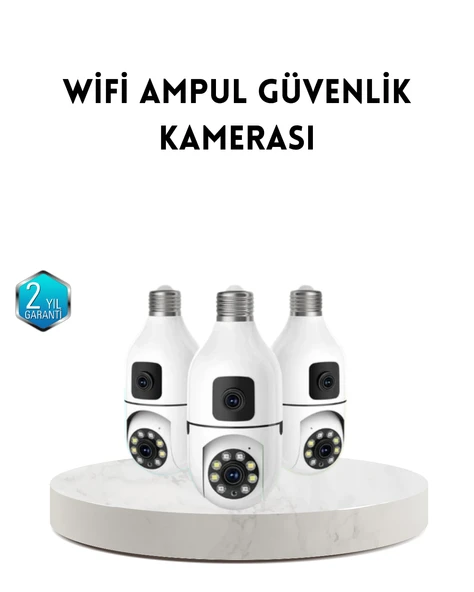 Ampul Tipi Kamera 2Mp Lensli Full Hd Görüntü Akıllı Hareket Algılama ürün görseli 1
