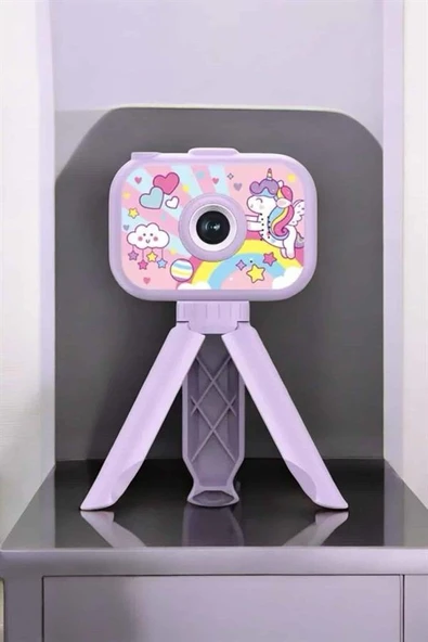 Ayaklı Mini Fotoğraf Makinesi Çocuk Için Eğitici Video Kamera ürün görseli 1