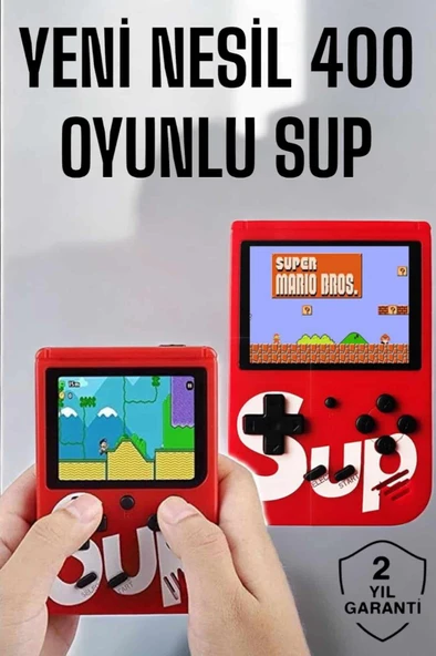 Yeni Nesil Çocuklara Özel Sup 400 Oyunlu Mini El Konsolu ürün görseli 1