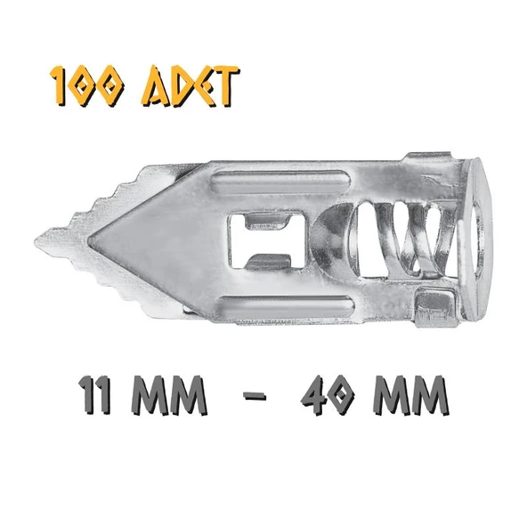 Made Çelik Turbolet Alçıpan Dübeli - No: 11 - 100 Adet ürün görseli 1