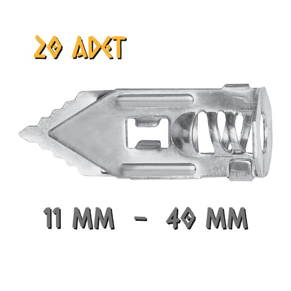 Made Çelik Turbolet Alçıpan Dübeli - No: 11 - 20 Adet ürün görseli 1