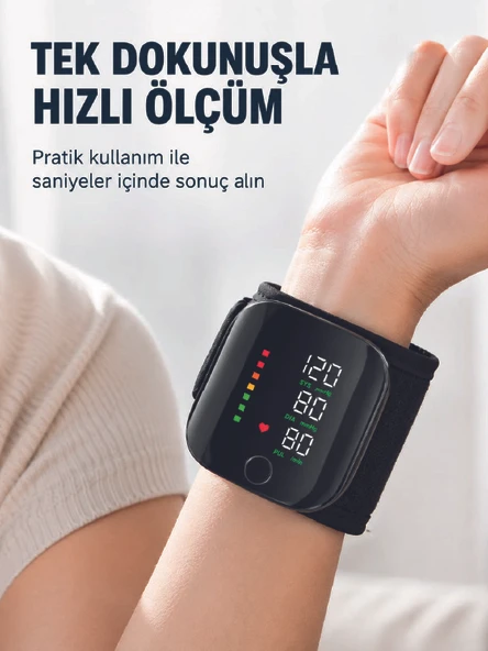 Bilekten Dijital Ölçer Geniş Ekran Kolay Okunabilir Gösterge ürün görseli 1