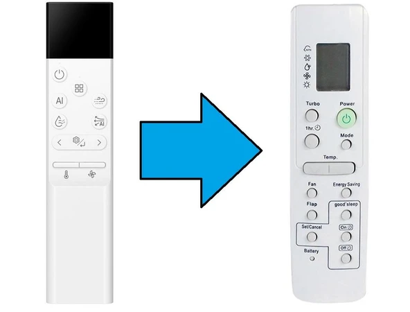 samsung ile uyumlu Klima Kumandası-Resimde Sağdaki Gönderilir ürün görseli 1