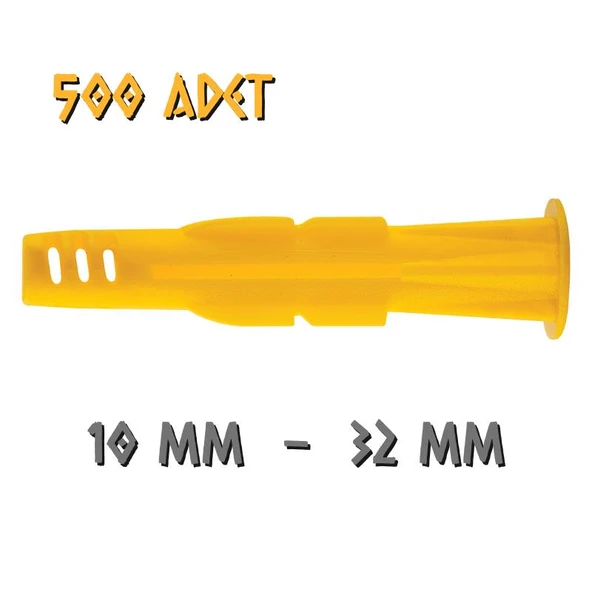 Made Performans Roket Dübel - No: 10 - 500 Adet ürün görseli 1