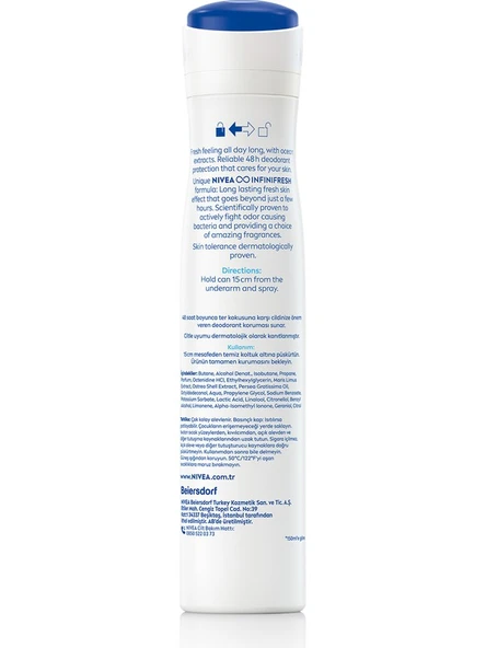 Nivea Kadın Sprey Deodorant Fresh Natural Ter ve Ter Kokusuna Karşı 48 Saat Deodorant Koruması 200 ml ürün görseli 1