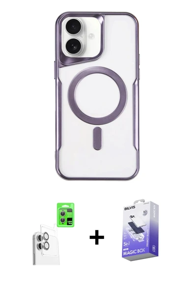 MARSİLYAN™- iPhone 16 Kılıf Yadigar Klasik Özel Seri - Siyah Bilvis 5in1 5D Magic Hayalet Cam Ekran Koruyucu + Raze Meta ürün görseli 1