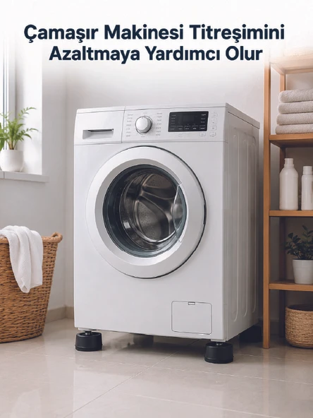 Çamaşır Makinesi İçin 4 Adet Kauçuk Ayak Pedi ürün görseli 1