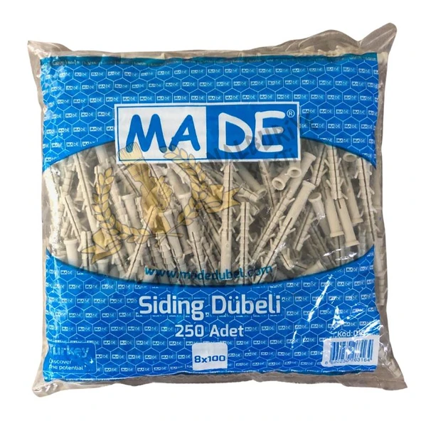 Made Uzun Siding Dübeli - No: 8 - 250 Adet - Resim 2