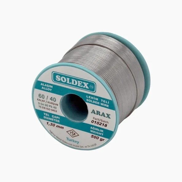 Arax 60-40 Lehim Teli 500 Gr 1.6 Mm - Sn:60 / Pb:40 ürün görseli 1
