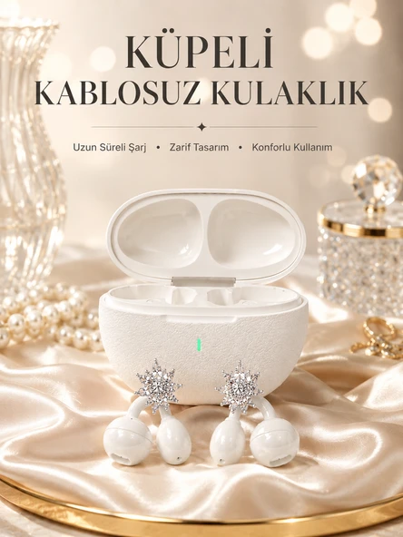 Yeni Nesil Küpeli Kulaklık Güçlü Bataryalı ürün görseli 1