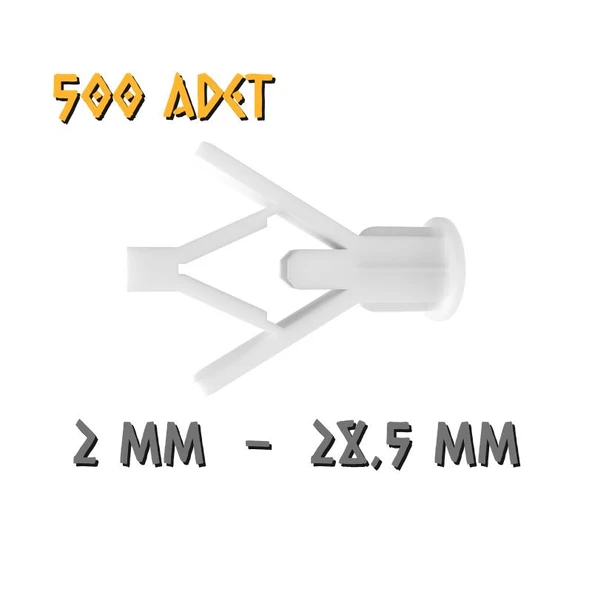 Made Kanatlı Alçıpan Dübeli - No: 2 - 500 Adet ürün görseli 1
