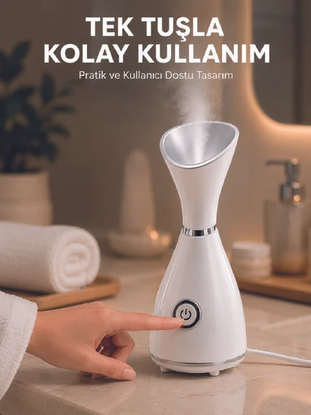 Yüz Buhar 80 Ml Su Hazneli Nano İyonik ürün görseli 1