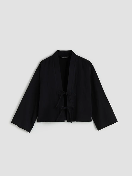 LCW Modest Siyah Hırka - Resim 5