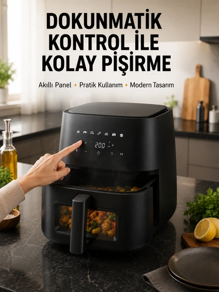 Ai̇r Fryer Da-Af6Le04 6L - Resim 2