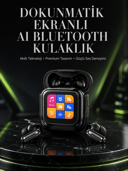 Akıllı Dokunmatik Ai Özellikli Kulaklık ürün görseli 1