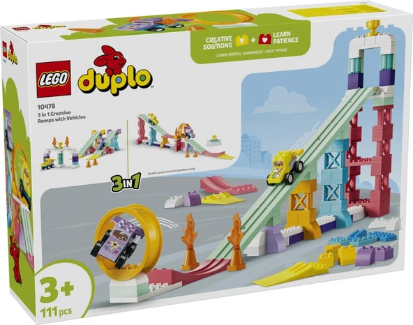 LEGO Duplo 10478 3 in 1 Creative Ramps with Vehicles ürün görseli 1