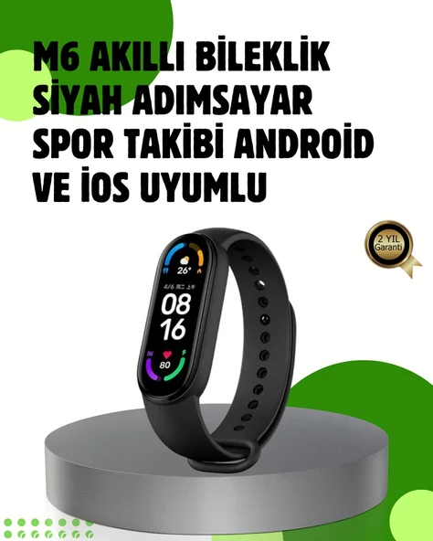 Bluetooth 5.0 Akıllı Bileklik – Kalp, Uyku ve Aktivite Takibi ürün görseli 1