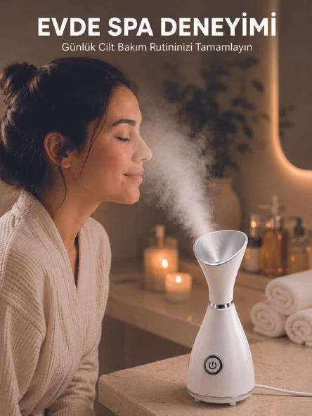 Nano İyonik Buhar Tek Tuşla Kullanım Yüz Bakım Makinesi ürün görseli 1