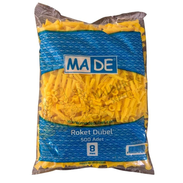 Made Performans Roket Dübel - No: 8 - 500 Adet - Resim 2