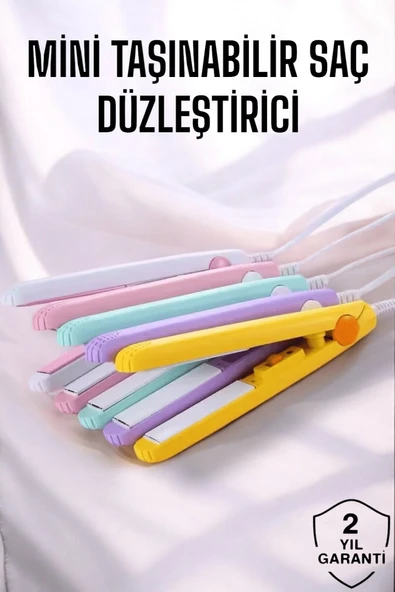 180°C Isı ve Uzun Süre Kalıcı Düzlük Sağlayan Mini Saç Düzleştirici ürün görseli 1