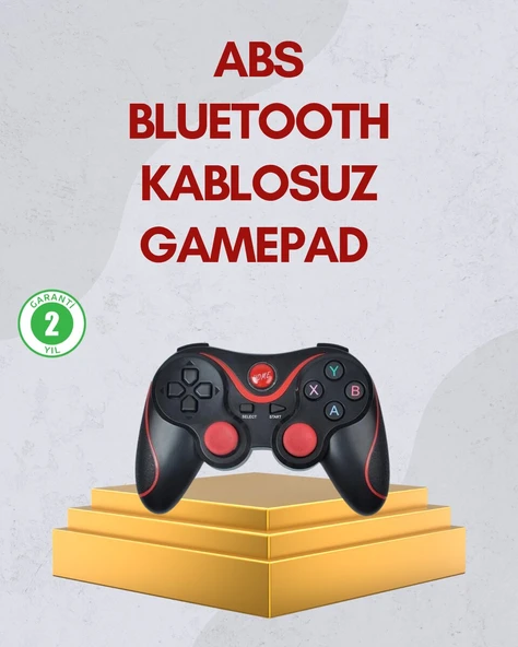 Ergonomik Tasarımlı Kablosuz Bluetooth Gamepad Titreşimli ürün görseli 1