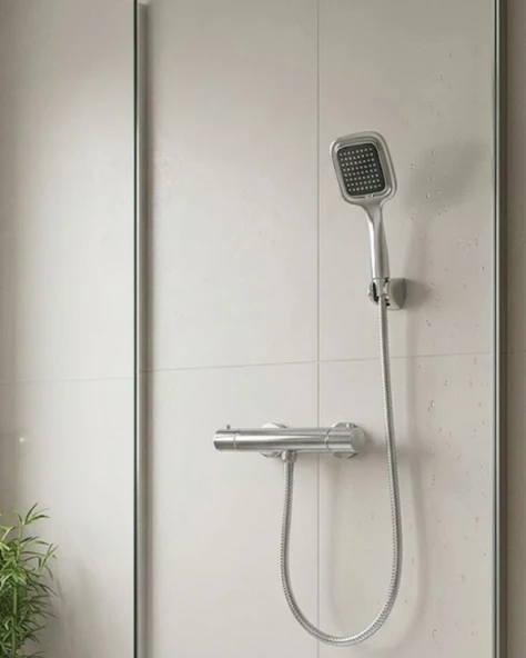 Çok Fonksiyonlu Siyah El Duşu Seti Spiral Hortum ve Duş Askısı Banyo Duş Başlığı ürün görseli 1