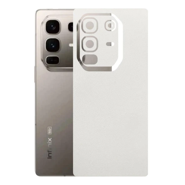 Infinix Note 50 Pro Plus 5G ile Uyumlu Bumper Serisi Premium Arka Kapak Kaplama(Kenarlar Yoktur!)  Beyaz ürün görseli 1