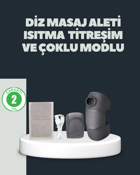 Isıtmalı Titreşimli Diz Masaj Cihazı 3D Rezonans Teknolojili ürün görseli 1