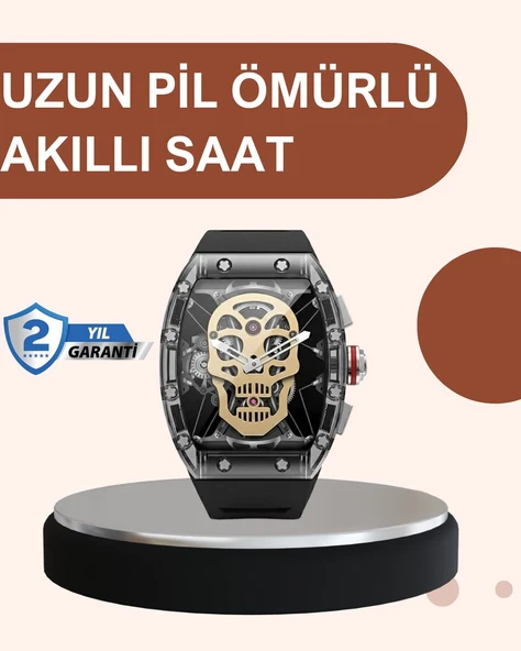 Uzun Pil Ömürlü Akıllı Saat Günlük ve Spor Kullanım ürün görseli 1