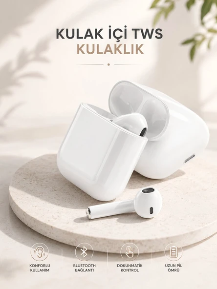 Yeni Nesil HD Ses ve Dokunmatik Kontrol Akıllı ve Şık Bluetooth Kulaklık ürün görseli 1