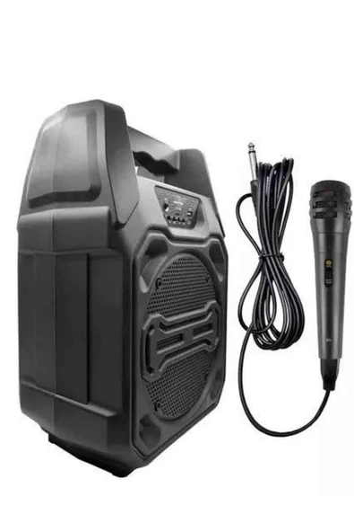 10W Güçlü Ses Performanslı Bluetooth Karaoke Hoparlörü - Resim 3