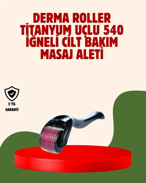 Dermaroller 1 mm Akne İzleri ve Çatlak Giderici Cilt Bakım Aleti ürün görseli 1