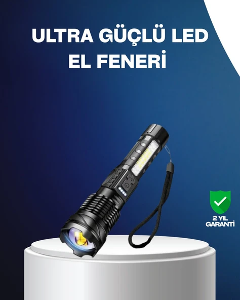 Outdoor ve Acil Durum İçin Güçlü LED El Feneri ürün görseli 1