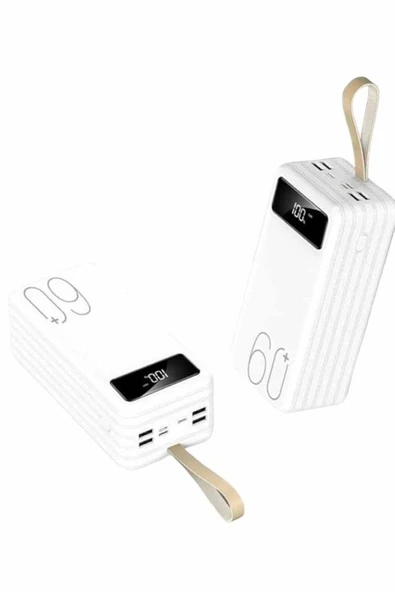 Powerbank 60.000 Mah Taşınabilir Şarj Hızlı El Fenerli Dijital Göstergeli ürün görseli 1