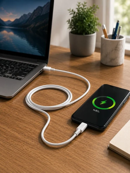 USB-A to Type-C 2 Metre Hızlı Şarj Kablosu - Resim 4