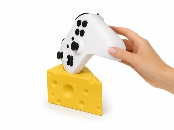Xbox Kumanda Standı Peynir Tasarımlı Masaüstü Düzenleyici Oyun Kolu Standı Dekoratif 6