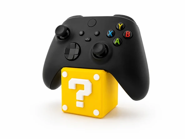 Xbox Uyumlu Soru Blok Tasarımlı Masaüstü Oyun Kolu Standı – Dekoratif Kontrolcü Tutucu – Sert Plastik – Renk Seçenekli 5