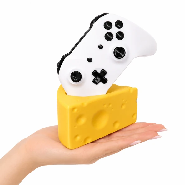 Xbox Kumanda Standı Peynir Tasarımlı Masaüstü Düzenleyici Oyun Kolu Standı Dekoratif ürün görseli 1