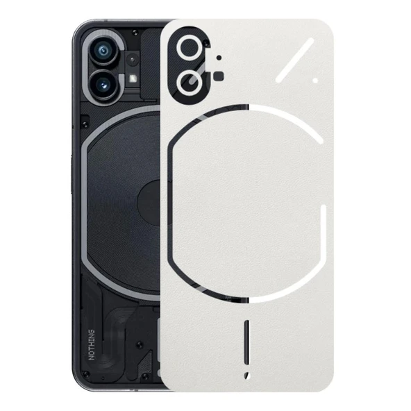 Nothing Phone 1 ile Uyumlu Bumper Serisi Premium Arka Kapak Kaplama(Kenarlar Yoktur!)  Beyaz ürün görseli 1