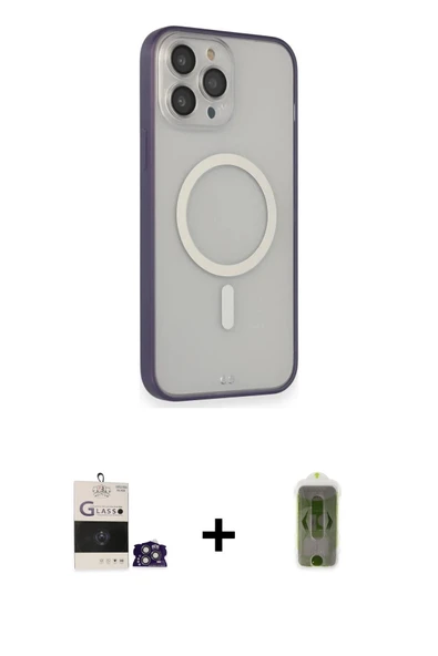 MARSİLYAN™- iPhone 14 Pro Max Kılıf Siluet Işık Koleksiyonu - Siyah Joko Magic 5D Hayalet Cam + Bilvis Titan Kamera Lens ürün görseli 1