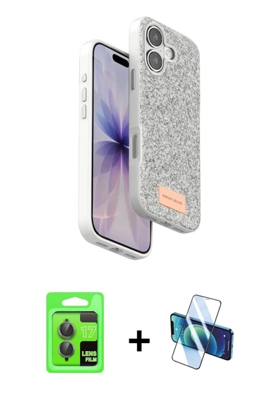 MARSİLYAN™- iPhone 17 Kılıf Vadi Klasik Serisi - Siyah 3D Antistatik Seramik Nano Ekran Koruyucu + Raze Metal Kamera Len ürün görseli 1