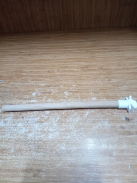 Ahşap Tünek Plastik Başlıklı 20cm ürün görseli 1