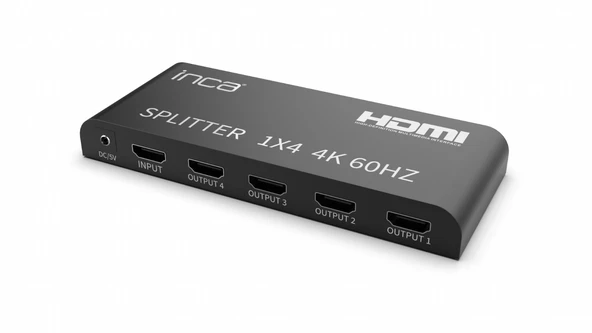 INCA IHSK-460 HDMI Switch 1 Giris 4 Çikisli 4K@60Hz ürün görseli 1